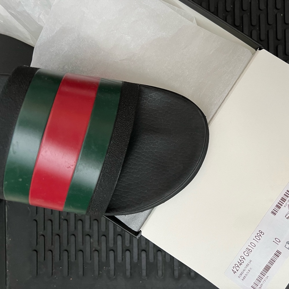 Gucci slides men size 10